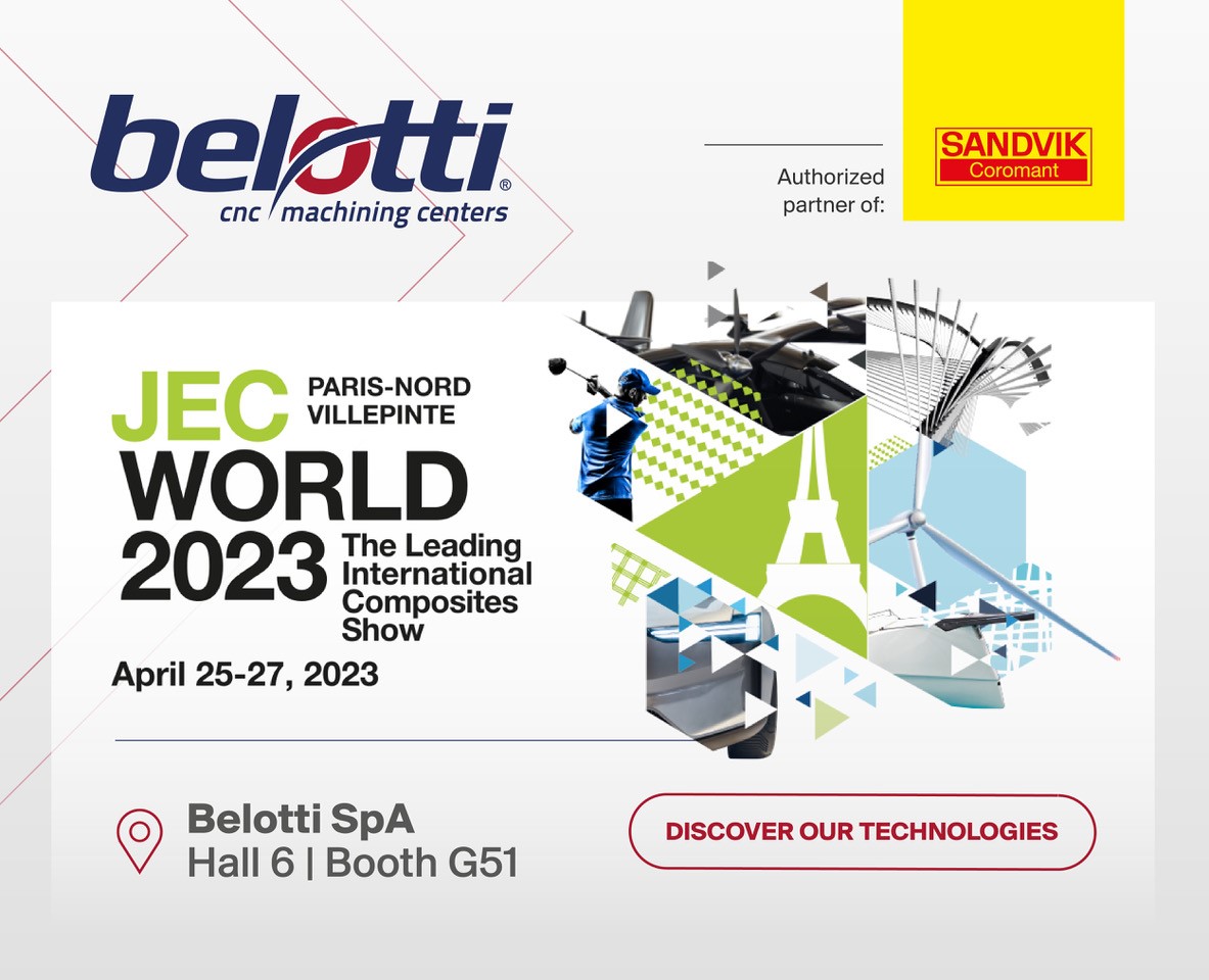 Belotti SPA with Sandvik Coromant at JEC 2023