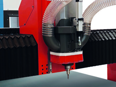  Electronic suction hood for 3-axis head