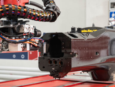 Belotti Tech Day_Riveting process on carbon fiber chassis