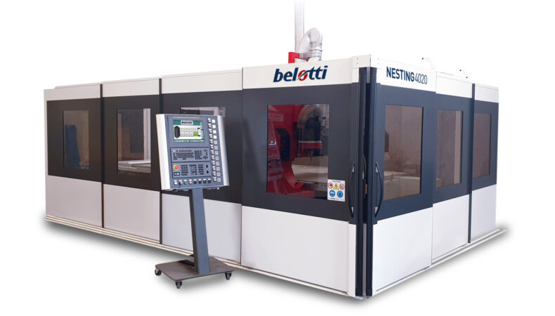 Belotti Nesting 3-axis cnc center for machining large plates in aluminium and light alloys